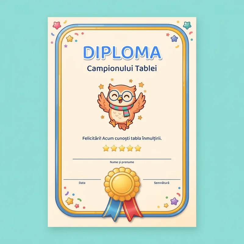Diploma campionului tablei